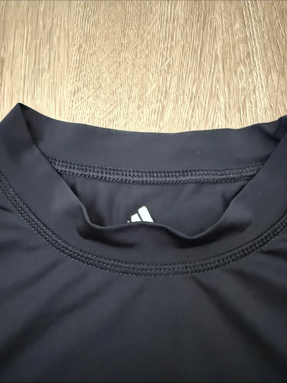 adidas Black Performance ClimaLite Tee with Small White Logo